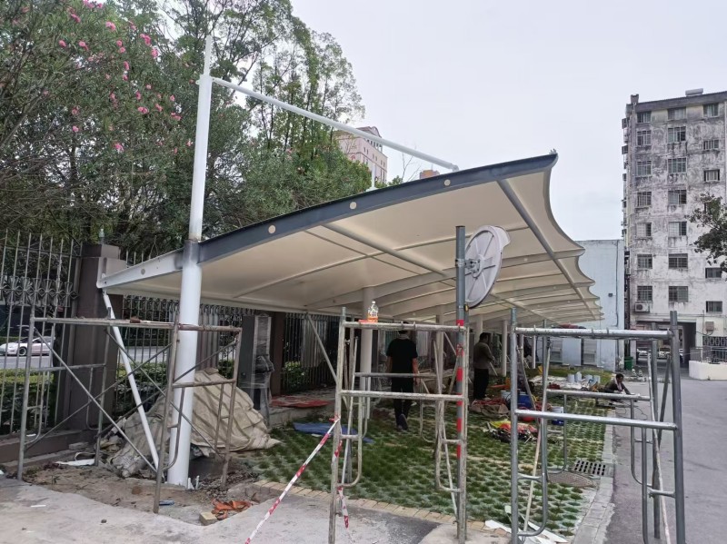 莲都区新能源充电桩膜结构车棚建设,2026热门工程方案-1
